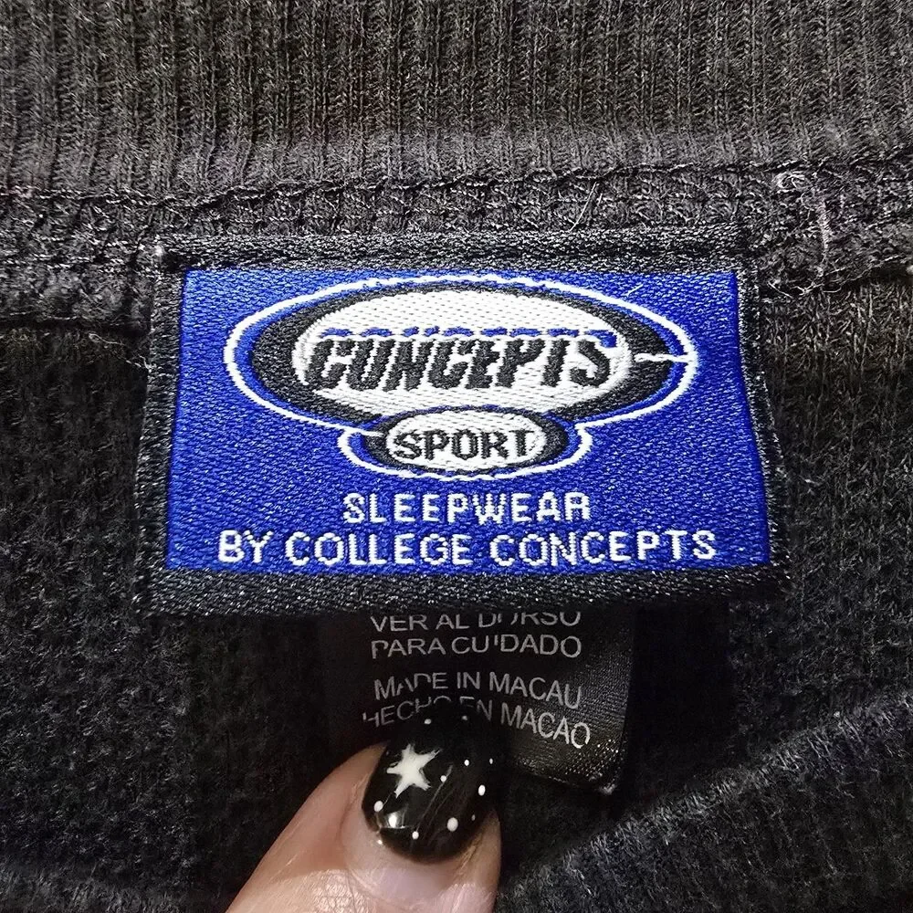 Concepts Sport Thermal Sleepwear Shirt Georgia Bulldogs Long Sleeve M Black